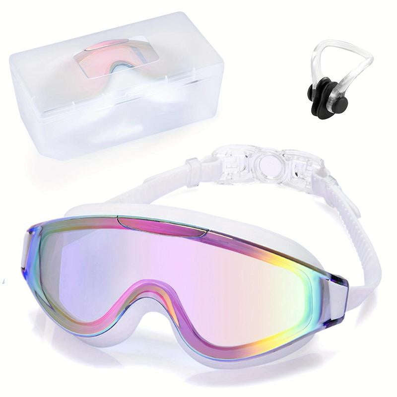 1 Packswim Goggles for Adult, No Leaking Anti-Fog UV Protection Swimming Goggles, 180° Wide View Clear Vision Pool Goggles Outdoorfun