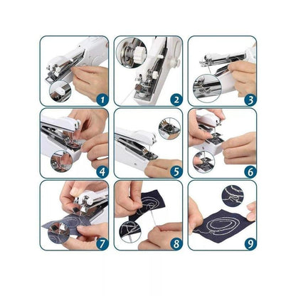 Handy Stitch Mini Portable Smart Electric Tailor Stitch Hand-Held Sewing Machine for Home & Travel with Accessories Included